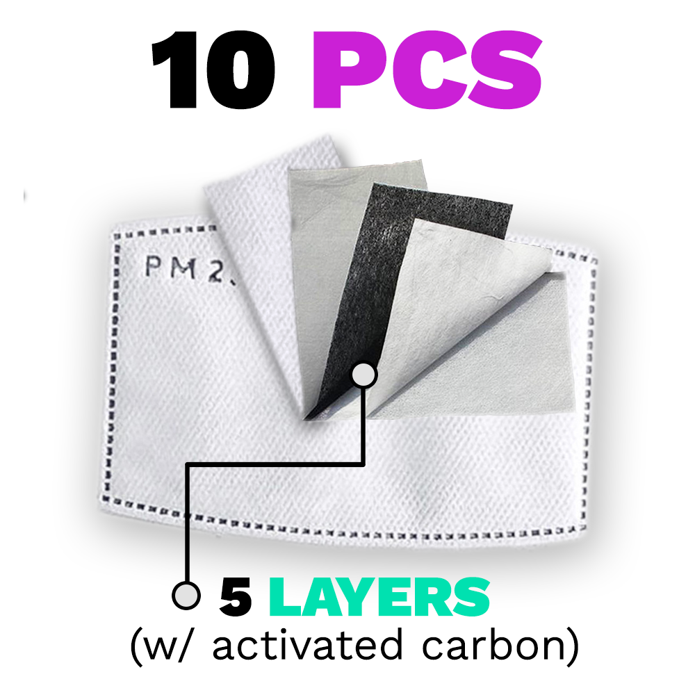10PCS PM 2.5 Activated Carbon Filter
